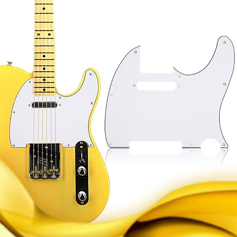 Telecaster pickguard white with guitar