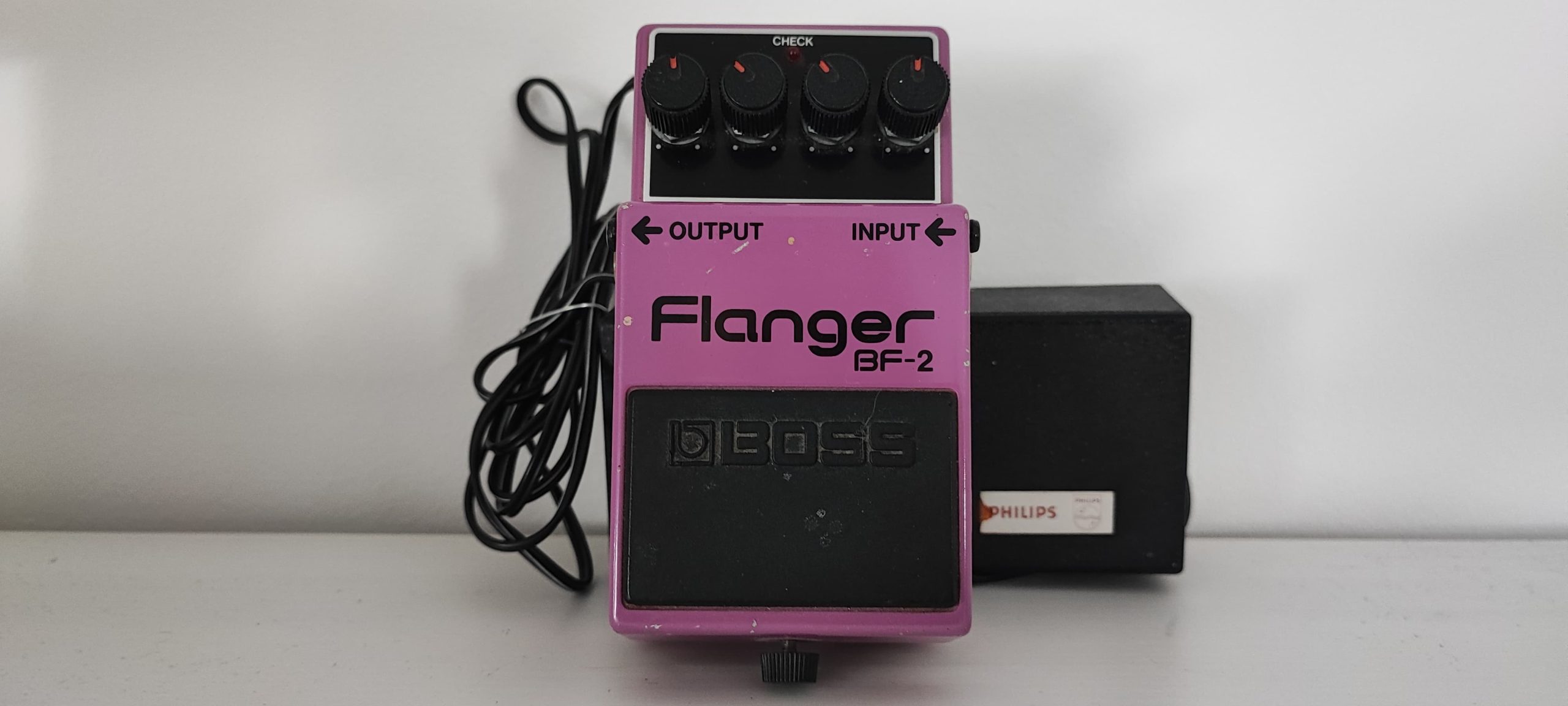 BOSS BF-2 Flanger 1995 W/Box near Mint Vintage Guitar Pedal